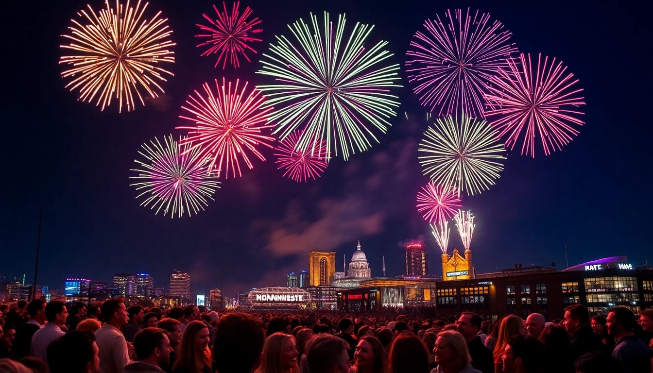 Experience the joy of Buy fireworks Manchester illuminated by an exciting fireworks display.