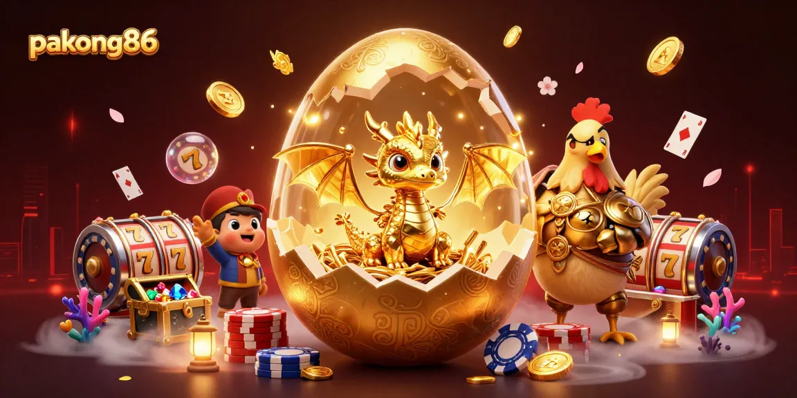 Engage with pakong86 by exploring a vibrant illustration of dynamic 3D casino elements.