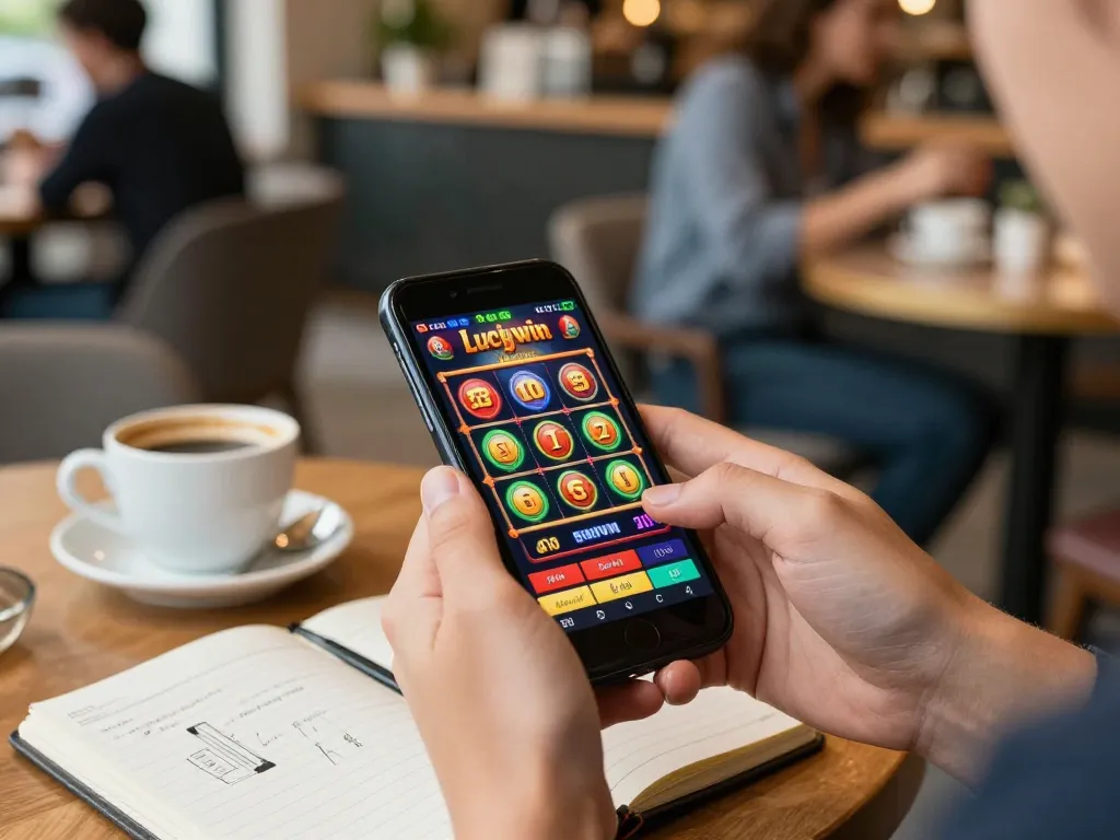 Tương tác với ứng dụng casino luckywin để có trải nghiệm chơi game thú vị tại quán cà phê.