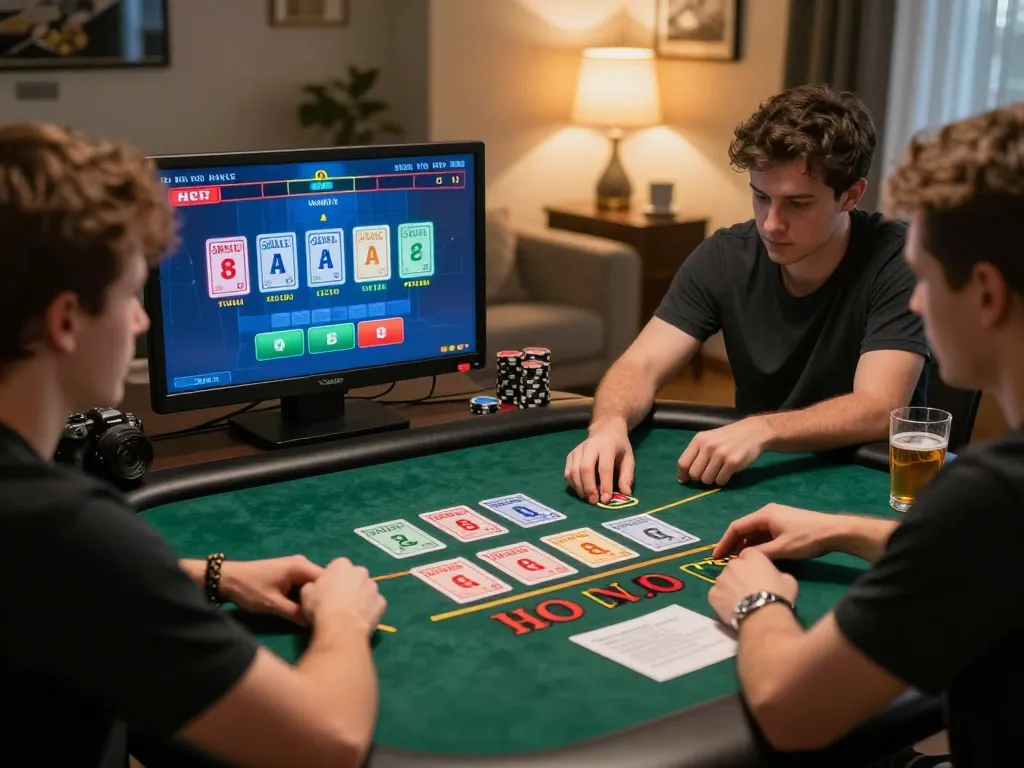Players engaged at lc88 com blackjack table, strategic betting in an online casino setting.