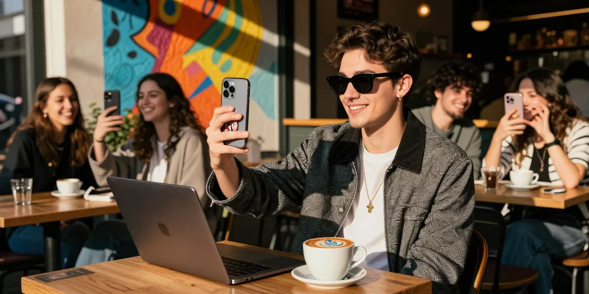 Find celebs I look like while enjoying coffee at a trendy café.