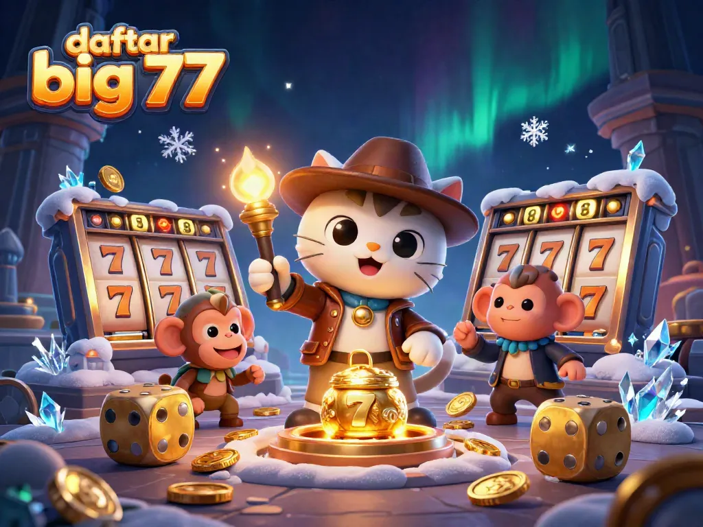 Engage with daftar big777 in a vibrant 3D casino adventure led by an archaeologist cat!