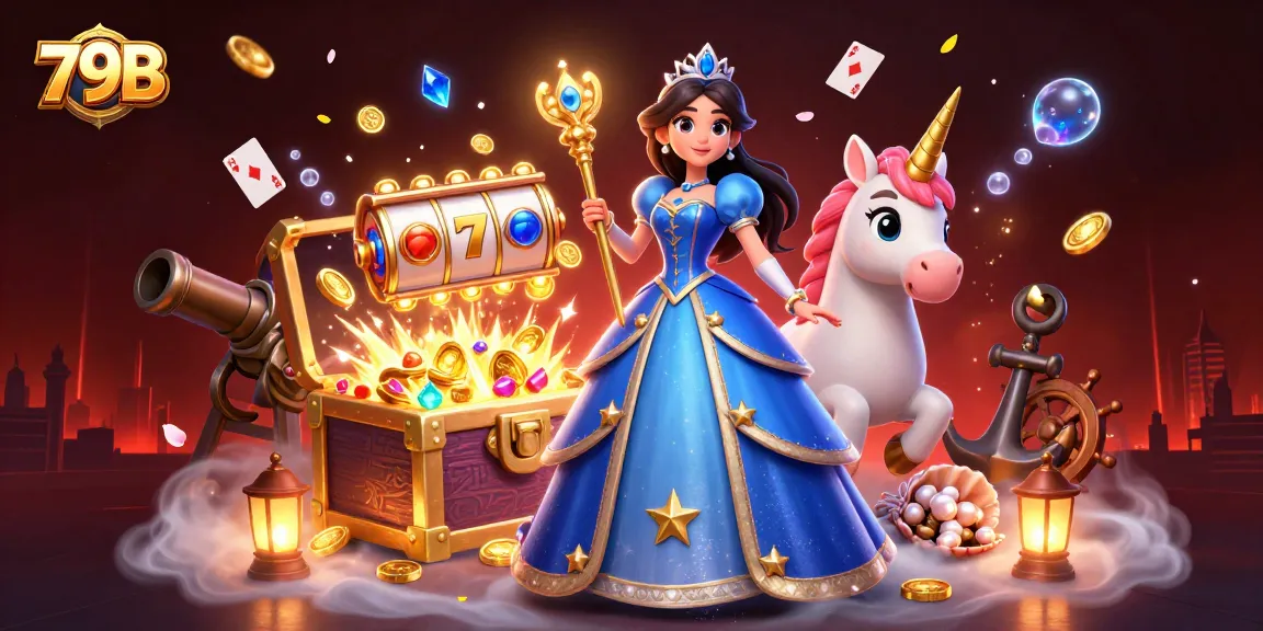 Experience the vibrant excitement of 79B, featuring magical elements and fun with casino games.