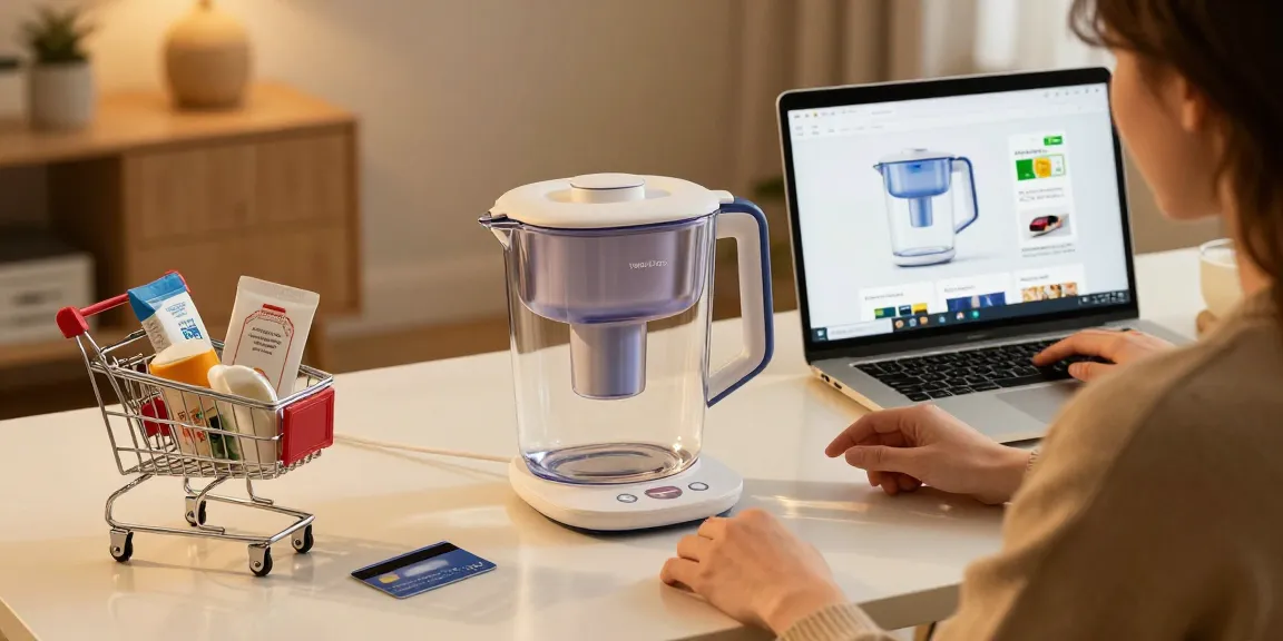 Waterdrop PT-72C-A Glass Alkaline Water Filter Pitcher - Premium options and best deals for online shopping.