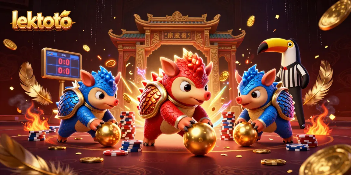 Engage with lektoto and experience thrilling rival pangolins in a colorful casino showdown.
