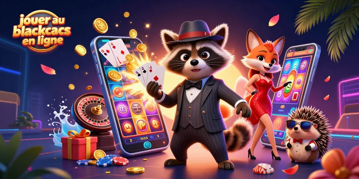 Jouez au blackjack en ligne avec des personnages 3D captivants et des éléments de casino dynamiques.