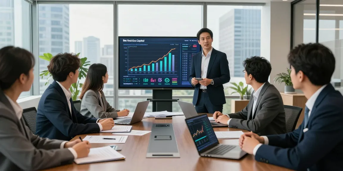Third Eye Capital financial analyst presenting strategies in a corporate meeting room.