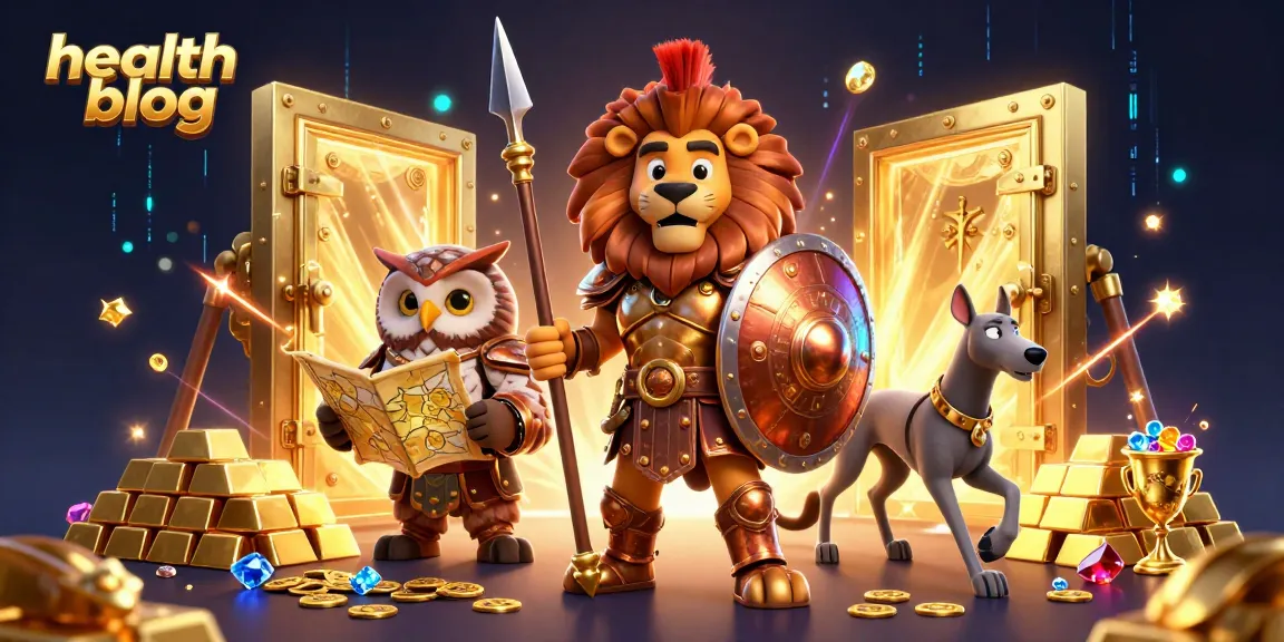 Engage with our health blog's vibrant casino scene, featuring characters amidst treasure and excitement.