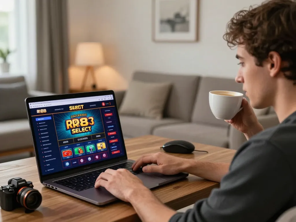 Engaging in online gameplay at RR88 SELECT with a modern atmosphere.