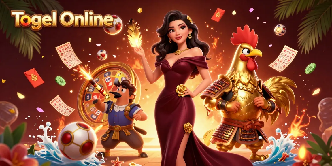 Experience thrilling Togel Online action with vibrant lottery elements and festive energy.