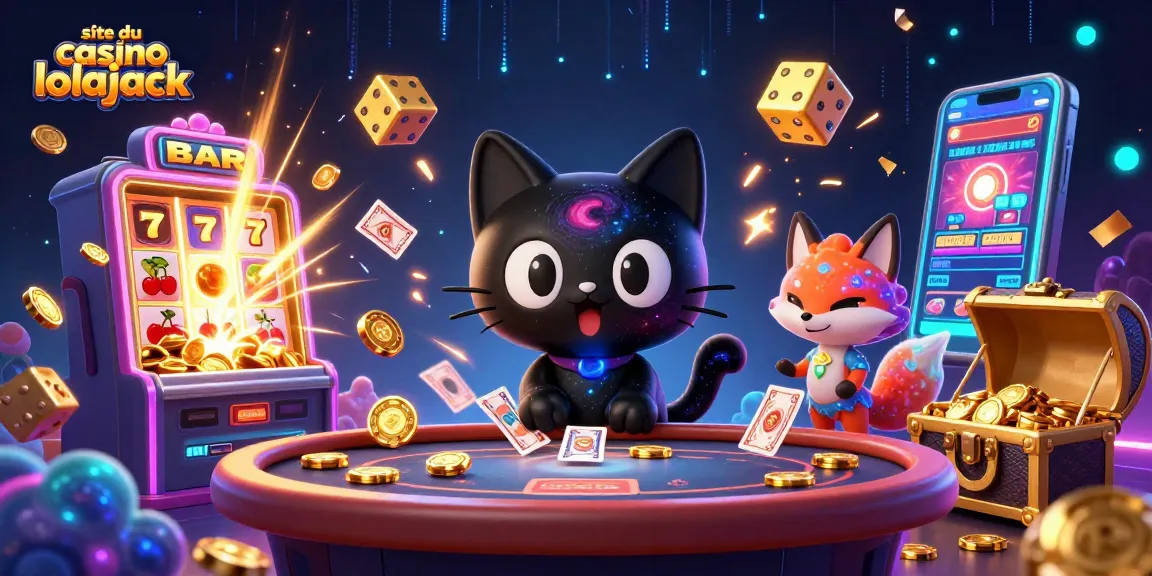 Spin reels and win at site du casino lolajack featuring cosmic characters and brilliant casino elements.