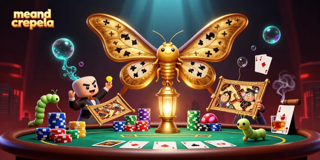 Menggoda dan memainkan slot di meandcrepela dengan ilusi kupu-kupu emas yang megah.